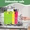 Plastic Cutting Board Set – 3-Pack Small BPA-Free Chopping Boards for Kitchen, Dishwasher Safe Color-Coded Prep Mats for Meat, Vegetables & Fruit, Easy-Grip Handle, Non-Slip Design, Space-Saving Storage